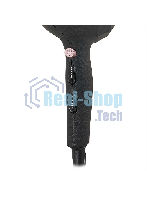 Фен DELTA LUX DL-0941 черный/розовый, 2200 Вт, ионизация