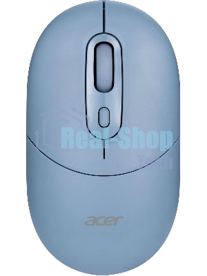 Мышь беспроводная Acer OMR301 синий, 1600 dpi, радиоканал, Bluetooth, USB, кнопки - 4