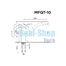 Кухонный смеситель Maunfeld MFQT-10LGR светло-серый