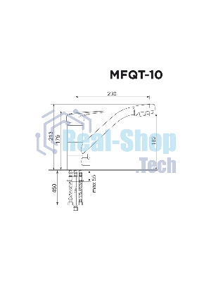 Кухонный смеситель Maunfeld MFQT-10LGR светло-серый