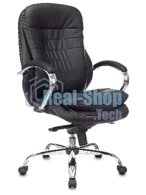 Кресло Бюрократ T-9950/BLACK-PU черный, экокожа