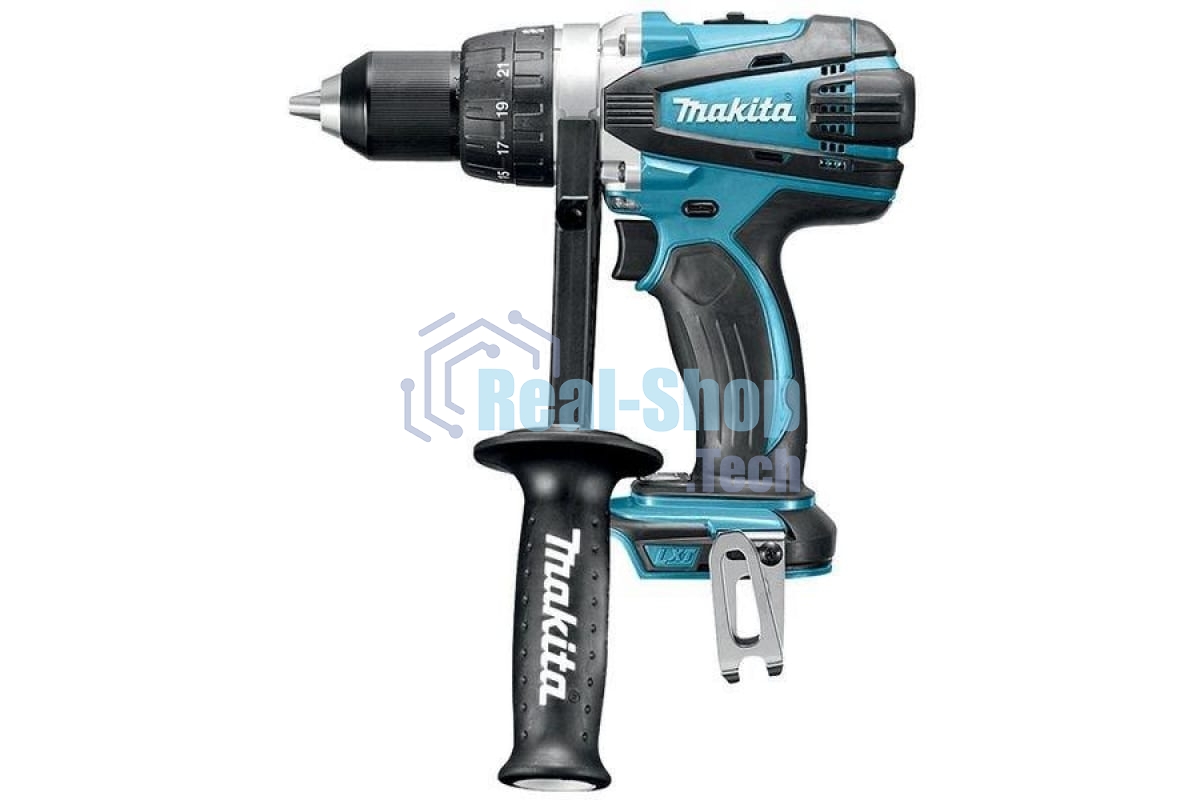 Дрель-шуруповерт Makita DDF458Z, 18В, 0 Ач, 91 Нм, щеточный