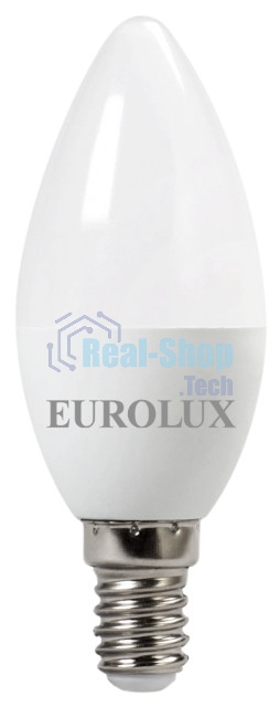 Лампа светодиодная EUROLUX LL-E-C37-7W-230-2,7K-E14