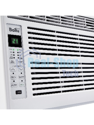 Кондиционер оконный Ballu BWC-05 AC 5000 BTU, 15 м², 46 дБ, охлаждение, осушение, белый