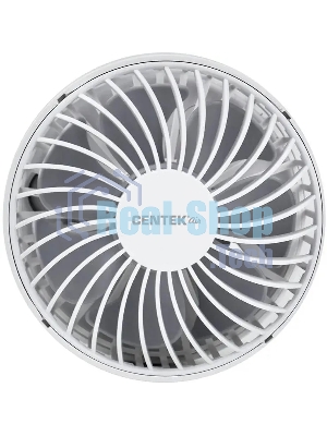 Вентилятор Centek CT-5044 белый, настольный, 4 Вт, 3 скорости, 10 см