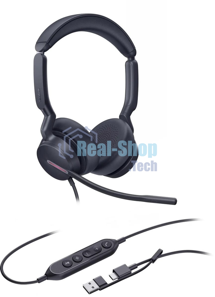 Гарнитура Yealink UH46 Dual UC чёрный, проводная, USB