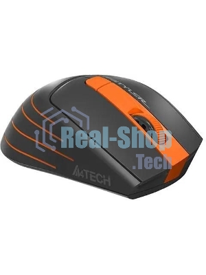 Мышь беспроводная A4Tech Fstyler FG30S серый/оранжевый, 2000 dpi, радиоканал, USB, кнопки - 6