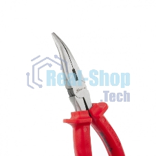 Длинногубцы Matrix Econom 17494, 160 мм, изогнутые шлифованные, пластмассовые рукоятки