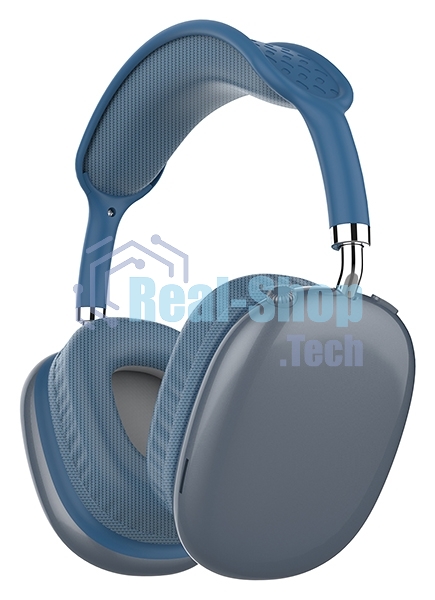 Беспроводные/проводные наушники QUMO Emotion BT 0092 синий, накладные, Bluetooth + проводной, до 10 ч