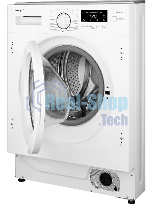 Стиральная машина встраиваемая Weissgauff WMI 6147 Inverter Steam белый, загрузка фронтальная 7 кг, 1400 об/мин, класс A+++
