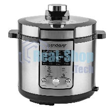 Скороварка-мультиварка электрическая Endever Vita-150 стальной, 1200 Вт, 6 л, 14 авторежимов работы, книга рецептов