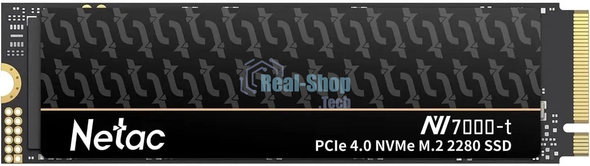Накопитель SSD Netac NV7000-T, 4Tb, M.2 2280, PCIe 4.0 x4, NVMe, R/W 7300/6700, с радиатором