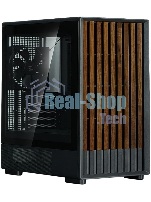 Компьютерный корпус Zalman P10 NAMU, MATX, черный, WINDOW, FRONT COVER WALNUT, 2x3.5