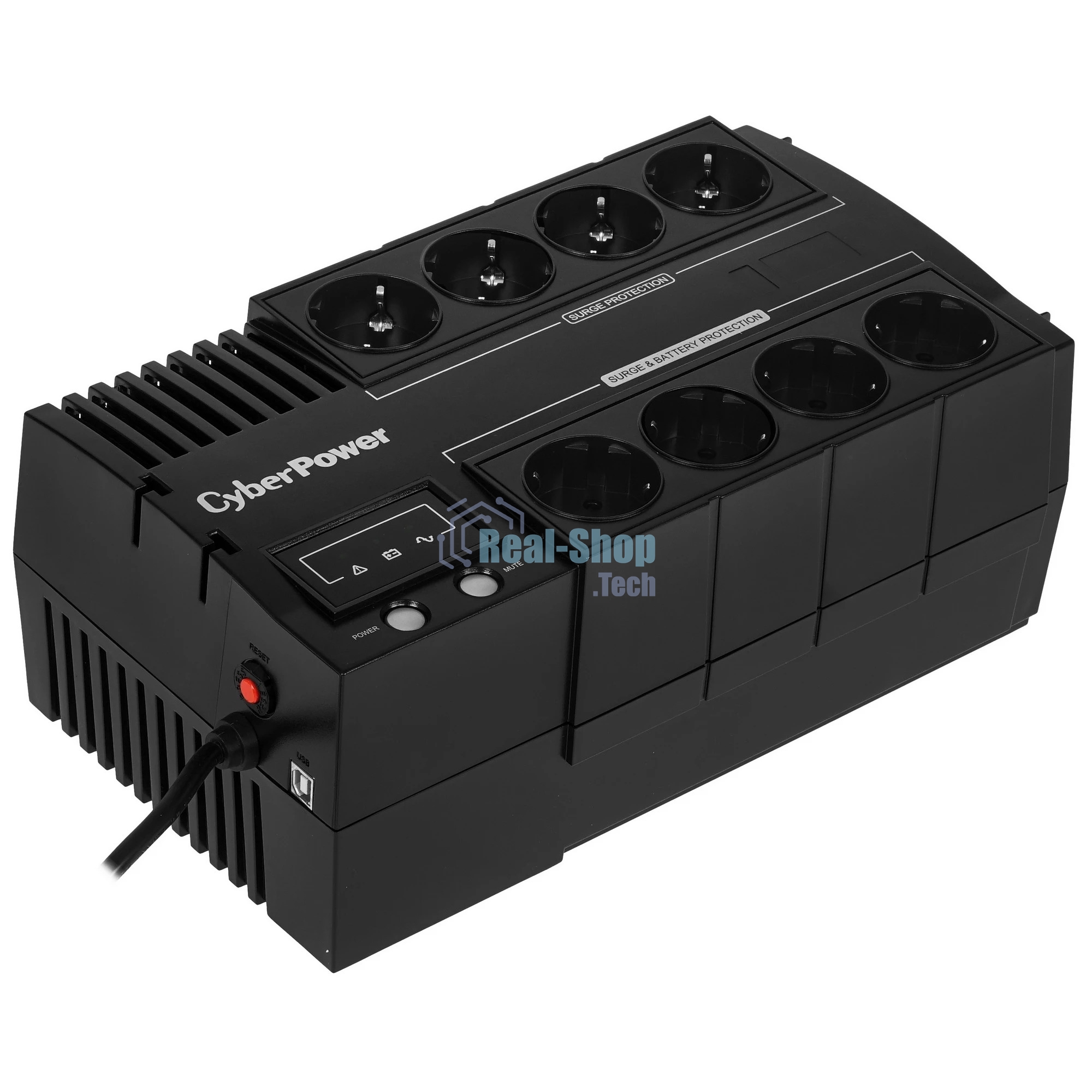 Источник бесперебойного питания CyberPower BS650E/650 ВА/390 Вт/8 х CEE 7 (евророзетка)