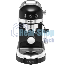 Кофеварка рожковая Ufesa PALERMO BLACK черный, исп. кофе - молотый, 1.5 л, 1350 Вт, 20 бар