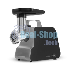 Мясорубка электрическая Centek CT-1603 черный, 2000 Вт, 2.0 кг/мин, реверс, защита от перегрузки, насадки - 4