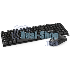 Комплект клавиатура+мышь ExeGate MK110-OEM проводной, USB, 1000 DPI, чёрный