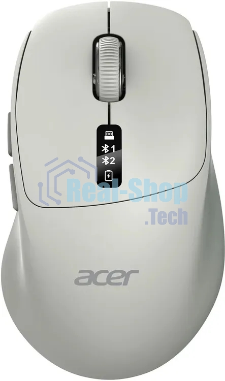Мышь Acer OMR503 светло-серый оптическая 3200dpi silent беспров. BT/Radio USB 4but (ZL.MCE11.01C)