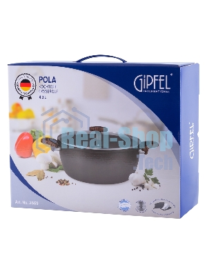 Кастрюля POLA 24х11см/3,8 л из прессованного алюминия