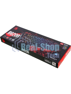 Клавиатура проводная A4 Bloody B820R Blue S механическая черный USB LED