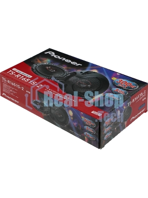 Колонки автомобильные Pioneer TS-R1651S-2 (без решетки) 300Вт 90дБ 4Ом 14.24см (6дюйм) (ком.:2кол.) коаксиальные трехполосные