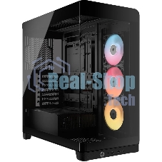Корпус Corsair 4500X RS-R ARGB Black, Midi-Tower, чёрный, 3 x 120 мм