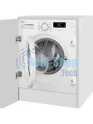 Стиральная машина встраиваемая Weissgauff WMI 6147 Inverter Steam белый, загрузка фронтальная 7 кг, 1400 об/мин, класс A+++