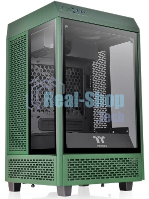 Компьютерный корпус Thermaltake The Tower 100 Racing Green без БП miniITX 1x120мм 3x140мм 2xUSB 3.0 audio bott PSU