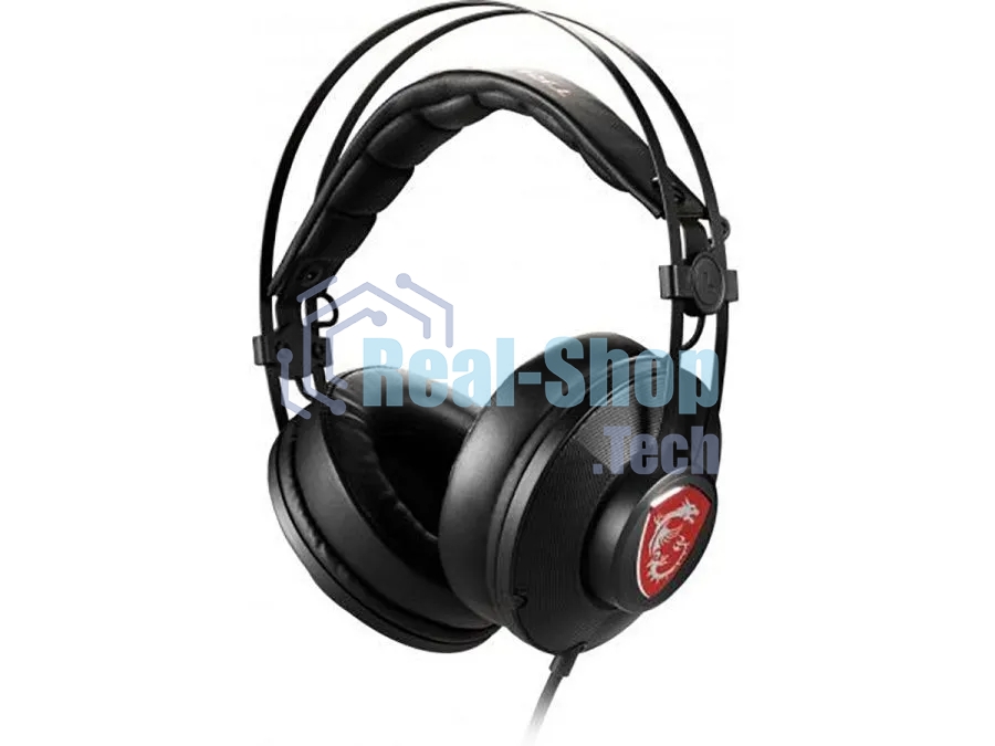 Гарнитура MSI H991 Gaming Headset красный/чёрный, проводная