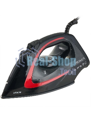 Утюг DELTA LUX DE-3006 черный/красный, 2400 Вт, 30 г/мин, 150 г/мин, 300 мл