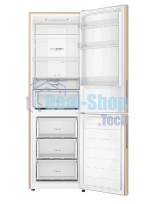 Холодильник Haier CEF536CGG золотистый двухкамерный 240/105 л морозилка снизу, No Frost