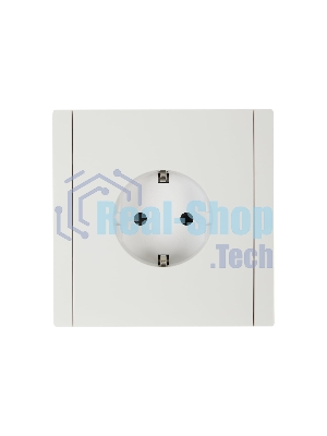 Розетка СП FORTE&PIANO FP215 16А с заземл. защ. шторки винт. крепл. белый IEK FP-R14-16-K01