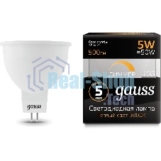 Лампа светодиодная Gauss LED MR16 GU5.3-dim 5W 2700K диммируемая