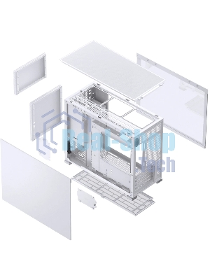 Компьютерный корпусMini-Tower/ Case JONSBO D31 STD, Mini-Tower, TG, no fan, 1xUSB-A 3.2 + 1xUSB-C 3.2, mATX, mDTX, mITX белый