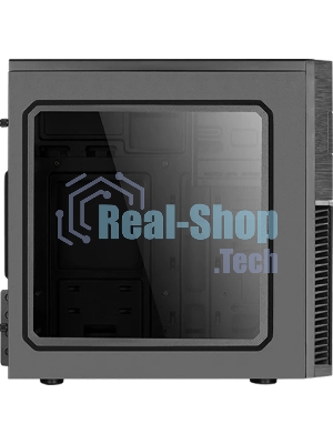 Компьютерный корпус Aerocool/Formula Cs-105 Blue (mATX, без БП, 1x USB3.0, 1x USB2.0, 1x 12cm blue LED front fan)