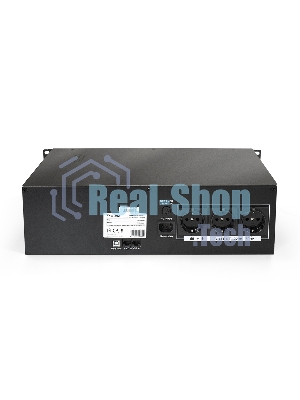 Источник бесперебойного питания ExeGate EP270874RUS Power RM Smart UNL-1500 LCD 1500VA, черный, 3U, 3 евророзетки, USB