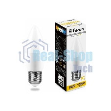 Лампа светодиодная Feron LB-970 13Вт E27 теплый матовая свеча