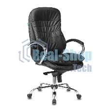 Кресло Бюрократ T-9950/BLACK черный, кожа