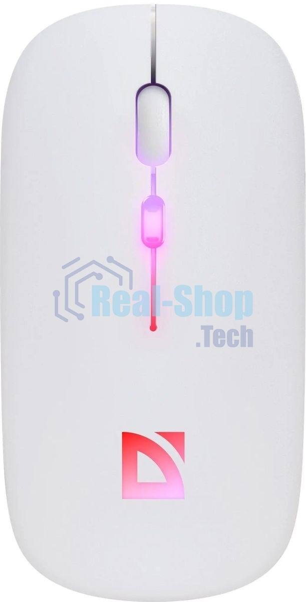 Мышь беспроводная Defender Touch MM-997 белый, 1600 dpi, радиоканал, Bluetooth, USB, кнопки - 4