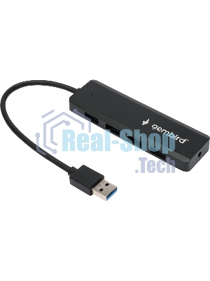 USB-концентратор Gembird UHB-C354, USB 3.0, USB 4 порта, USB с доп питанием