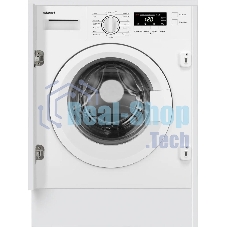 Стиральная машина встраиваемая Weissgauff WMI 6147 Inverter Steam белый, загрузка фронтальная 7 кг, 1400 об/мин, класс A+++