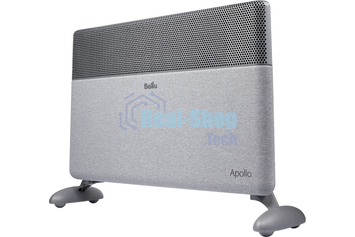 Конвектор электрический Ballu Apollo digital INVERTER Moon Gray BEC/ATI-2501 серый, 2500 Вт, 30 м2, термостат, дисплей, WiFi