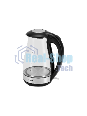 Чайник электрический Starwind SKP3039 1.7 л, 2200 Вт, черный (корпус: стекло)