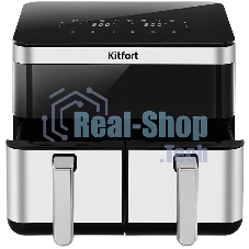 Аэрогриль Kitfort КТ-8110 черный, 2700 Вт, 8.6 л, сенсор, 8 программ