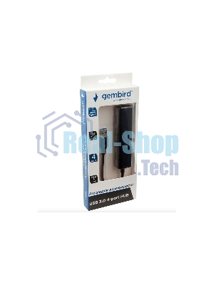 USB-концентратор Gembird UHB-C354, USB 3.0, USB 4 порта, USB с доп питанием