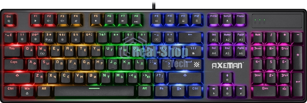 Клавиатура Defender Axeman GK-302 проводная, USB Type-A, чёрный