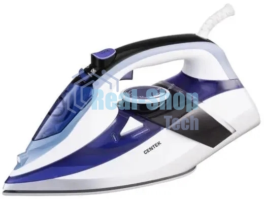 Утюг Centek CT-2318 синий, 2800 Вт, 50 г/мин, 190 г/мин, 350 мл