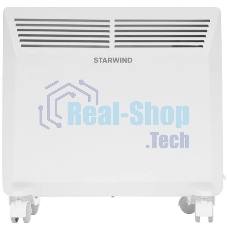 Конвектор электрический Starwind SHV5210, белый, 1000 Вт, 15 м2, термостат, 2 режима мощности