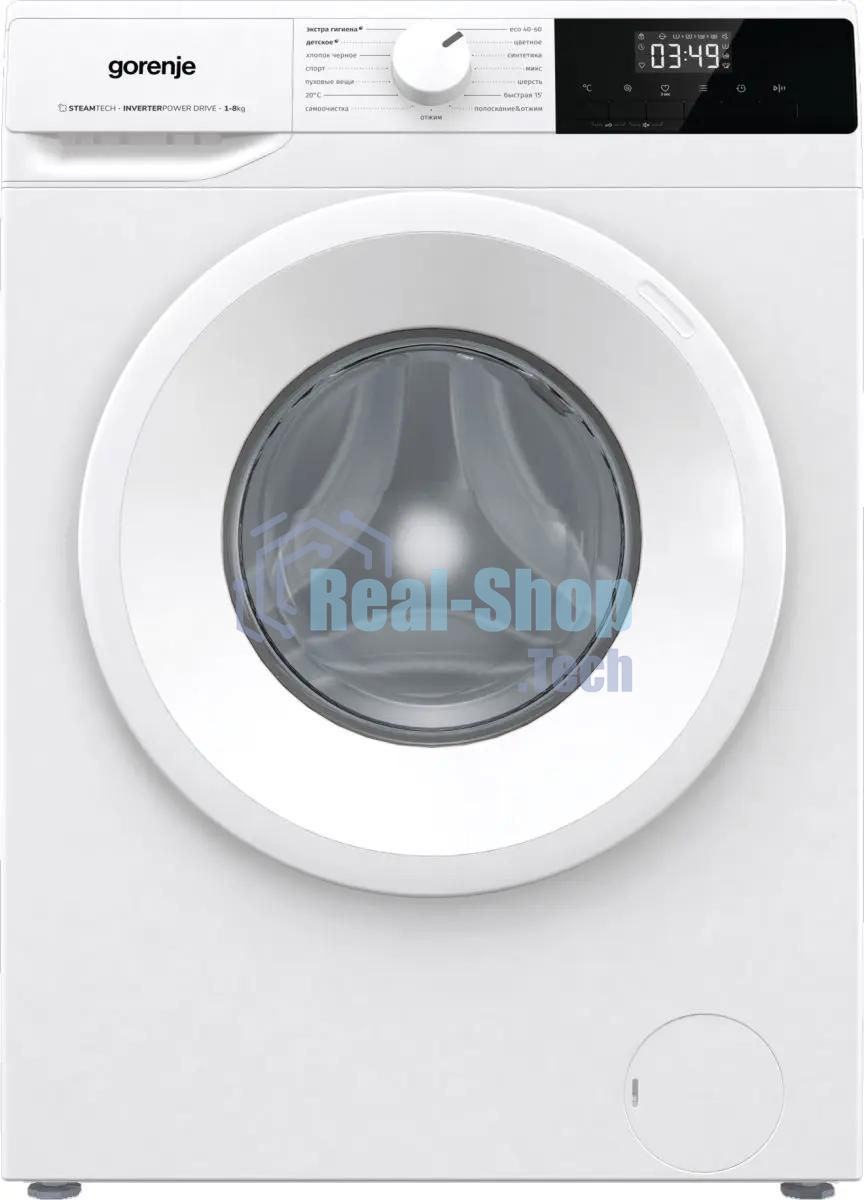 Стиральная машина Gorenje WNHPI84AS/R белый, загрузка фронтальная 8 кг, 1400 об/мин., класс: А