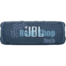 Портативная акустика JBL Flip 6 синий, Bluetooth 5.1, время воспроизведения 12 ч, емкость аккумулятора 4800 mAh, время заряда 2,5 ч, синий
